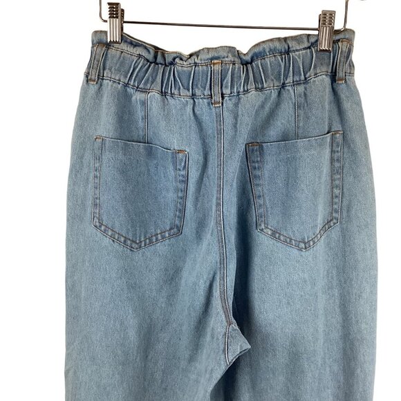 Entro The Dani‎ Elastic Waist Light Wash High-Waisted Jeans Small Relaxed Denim - Picture 8 of 8